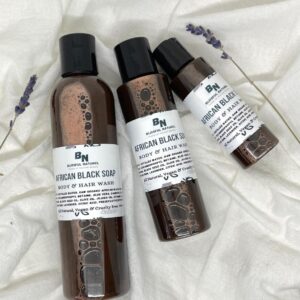 African Liquid Black Soap|Body & Hair Wash|African Black Soap
